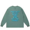 Baumwoll-Langarm-T-Shirt mit Arch Logo
