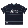 Baumwoll-T-Shirt mit Bordüre