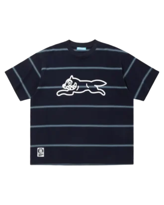 Baumwoll-T-Shirt mit Bordüre