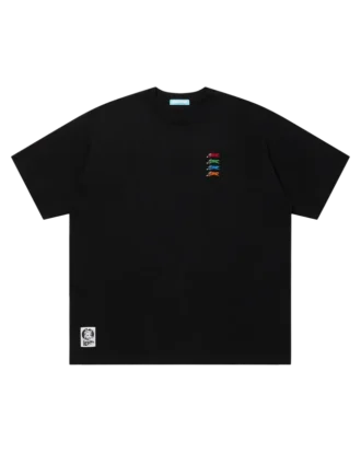 Baumwoll-T-Shirt mit gesticktem Logo „Running Dog“