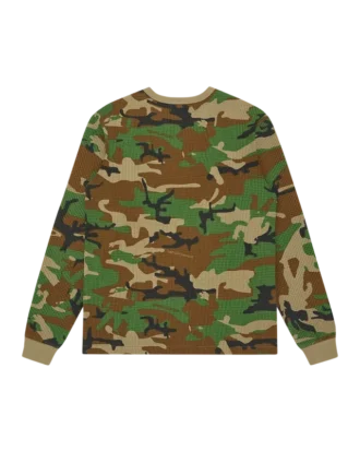 Camo-Waffel-Langarm-T-Shirt