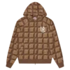 Chocolate Waffle Kapuzenjacke mit durchgehendem Reißverschluss Chocolate Waffle Kapuzenjacke mit durchgehendem Reißverschluss