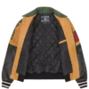 Club Varsity-Jacke aus geknittertem Leder Club Varsity-Jacke aus geknittertem Leder