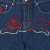 Crystal Running Dog Denim-Hose Crystal Running Dog Denim-Hose