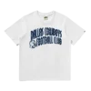 Dallas Cowboys Curve Logo-T-Shirt mit kurzen Ärmeln, weiß