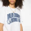 Dallas Cowboys Curve Logo-T-Shirt mit kurzen Ärmeln, weiß