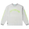 Damaged Baumwoll-Langarm-T-Shirt Running Dog