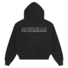 Damen-Kapuzenjacke mit Kristallverzierung und durchgehendem Reißverschluss Damen-Kapuzenjacke mit Kristallverzierung und durchgehendem Reißverschluss