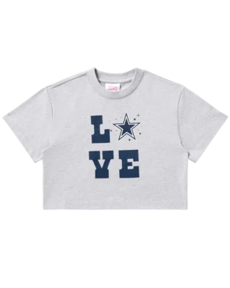 Damen-T-Shirt „Dallas Cowboys“ in verkürzter Passform