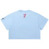 Damen-T-Shirt mit Schriftzug und Herz, verkürzt