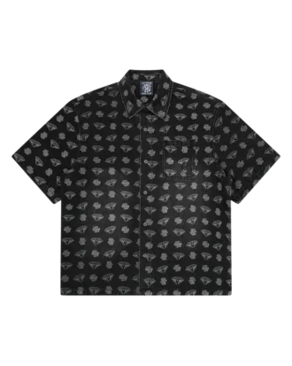 Diamonds & Dollars Oversize-Jeanshemd