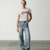 Distressed Running Dog Denim-Hose für Damen Distressed Running Dog Denim-Hose für Damen
