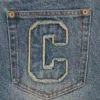 Distressed Running Dog Denim-Hose für Damen Distressed Running Dog Denim-Hose für Damen