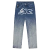 Fade-Out-Jeanshose mit Running Dog Double Scoop