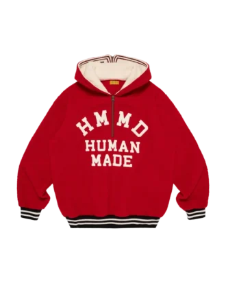 Fleece-Pullover mit halbem Reißverschluss