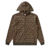 Hoodie mit durchgehendem Reißverschluss und Metallbeschlägen