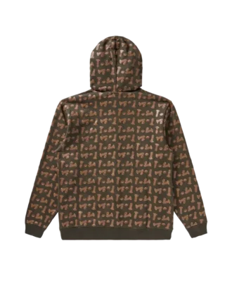 Hoodie mit durchgehendem Reißverschluss und Metallbeschlägen