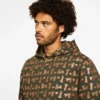Hoodie mit durchgehendem Reißverschluss und Metallbeschlägen
