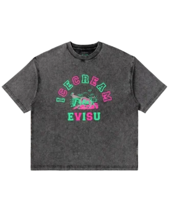 ICECREAM x evisu bedrucktes T-Shirt
