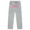 Jeanshose mit „Running Dog“-Motiv und doppeltem Bund Jeanshose mit „Running Dog“-Motiv und doppeltem Bund