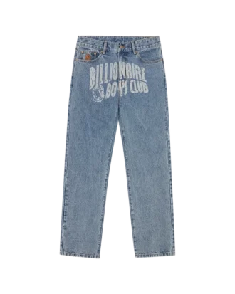 Jeanshose mit verblasstem Arch Logo