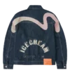 Jeansjacke mit Möwenprint & Stickerei Jeansjacke mit Möwenprint & Stickerei