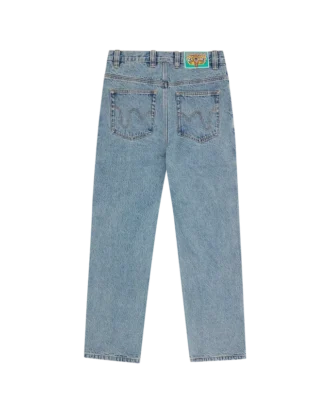 Karierte Denim-Hose