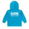 Kinder-Hoodie mit Reißverschluss und geradem Schriftzug
