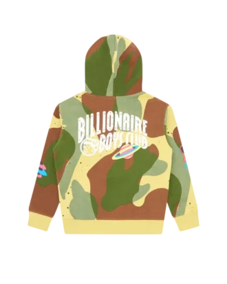 Kinder-Kapuzenpullover mit durchgehendem Space Camo-Print