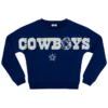 Kinder-Sweatshirt mit Rundhalsausschnitt der Dallas Cowboys