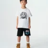 Kinder-T-Shirt mit Roboter-Logo Kinder-T-Shirt mit Roboter-Logo