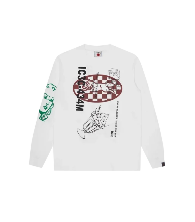 Langarm-T-Shirt mit verschiedenen Grafiken