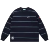 Langärmliges T-Shirt mit Baumwollbordüre