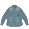 Militär-Chambray-Hemd