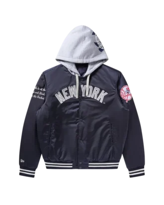 NY Yankees Satin-Stadionjacke
