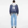 NY Yankees Satin-Stadionjacke
