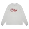 OG-Logo-T-Shirt, langärmelig, burgunderrot