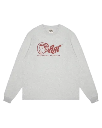OG-Logo-T-Shirt, langärmelig, burgunderrot