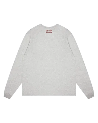 OG-Logo-T-Shirt, langärmelig, burgunderrot