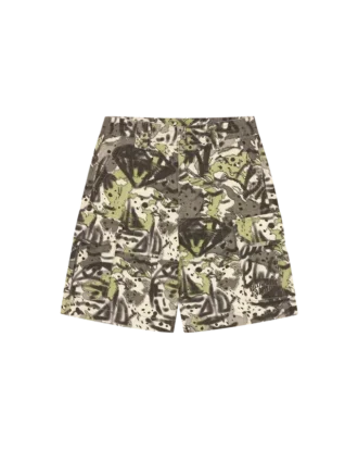 Overlay Camo-Baumwoll-Cargo-Shorts