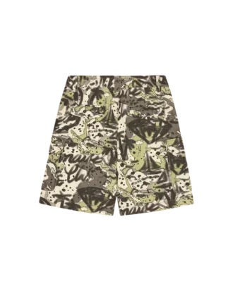 Overlay Camo-Baumwoll-Cargo-Shorts