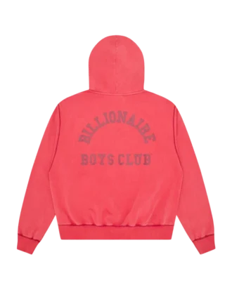 Oversized College-Kapuzenjacke mit durchgehendem Reißverschluss