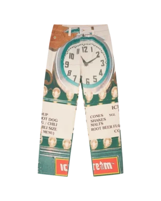 Parlor Double Scoop Denim-Hose