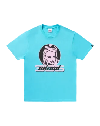 Pinkes Badge-T-Shirt