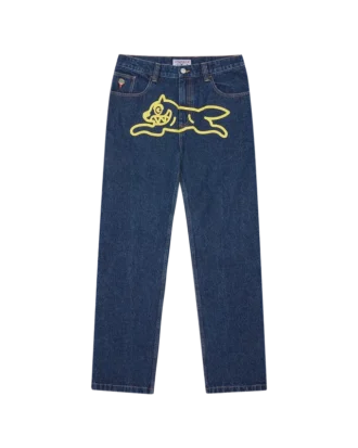 Running Dog Double Scoop Denim-Hose