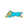 Running Dog-Emaille-Ansteckpin