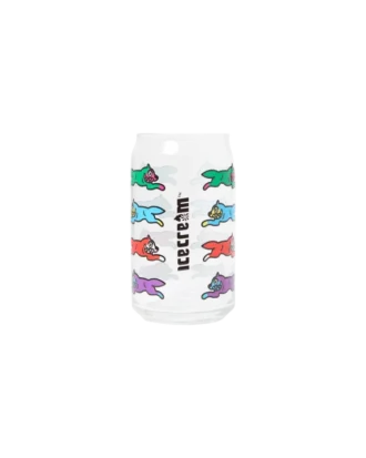Running Dog-Getränkedosen-Glas