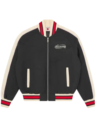Running Dog Satin-Bomberjacke