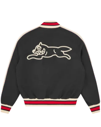 Running Dog Satin-Bomberjacke