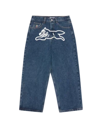 Running Dog Triple Scoop Denim-Hose
